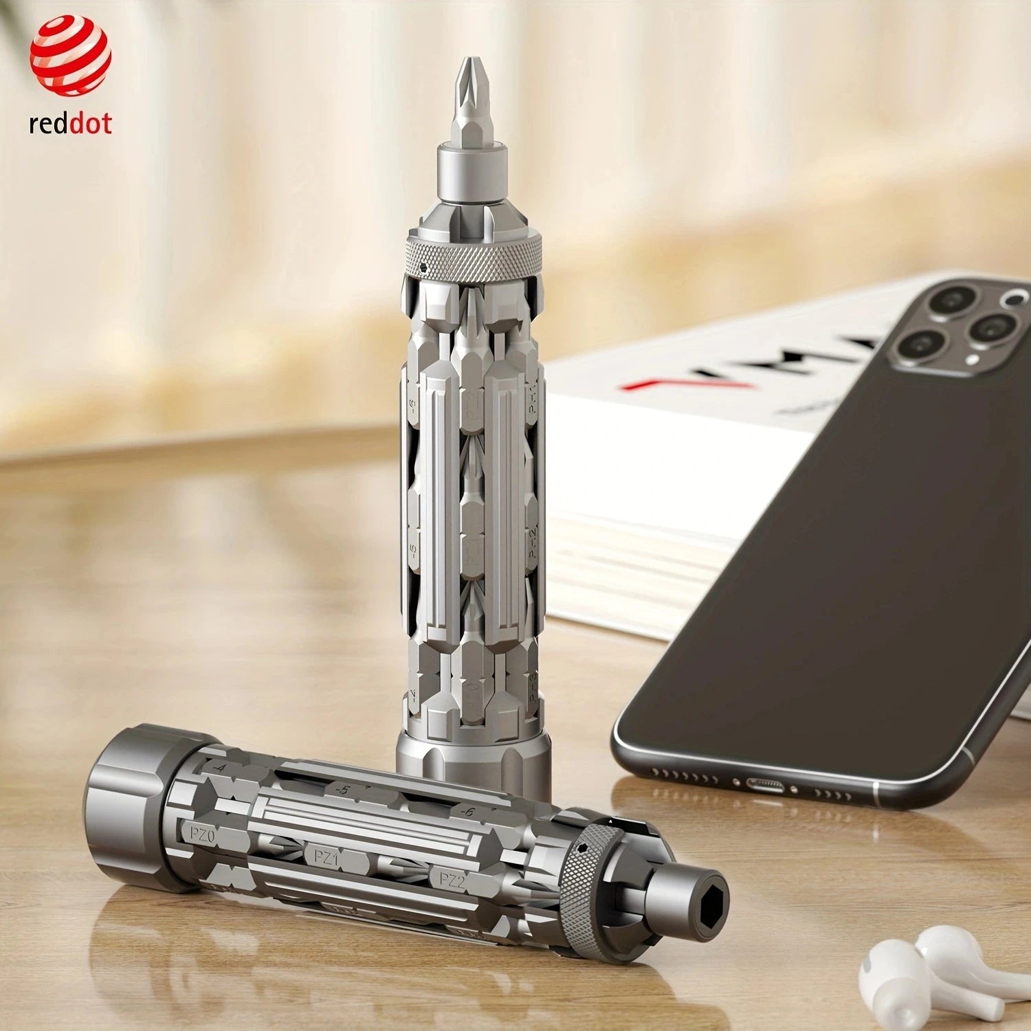 Precision Multi-Function Screwdriver Set Magnetic Phillips Torx Drill Bit with Power Settings for Outdoor Home Daily Repair