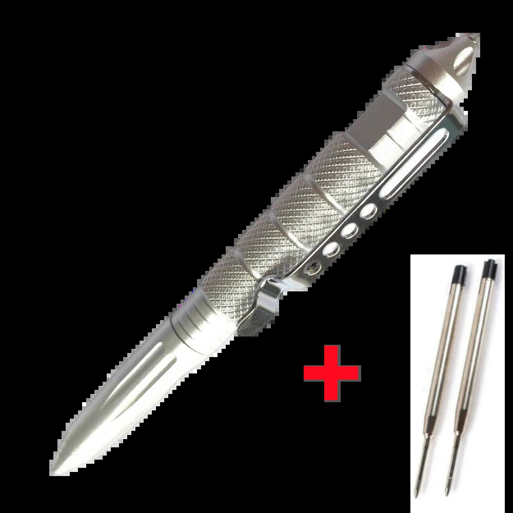 Portable Tactical Pen Self Defense Pen Aviation Aluminum Emergency Glass Breaker Pen Security Protection Survival EDC Multitool