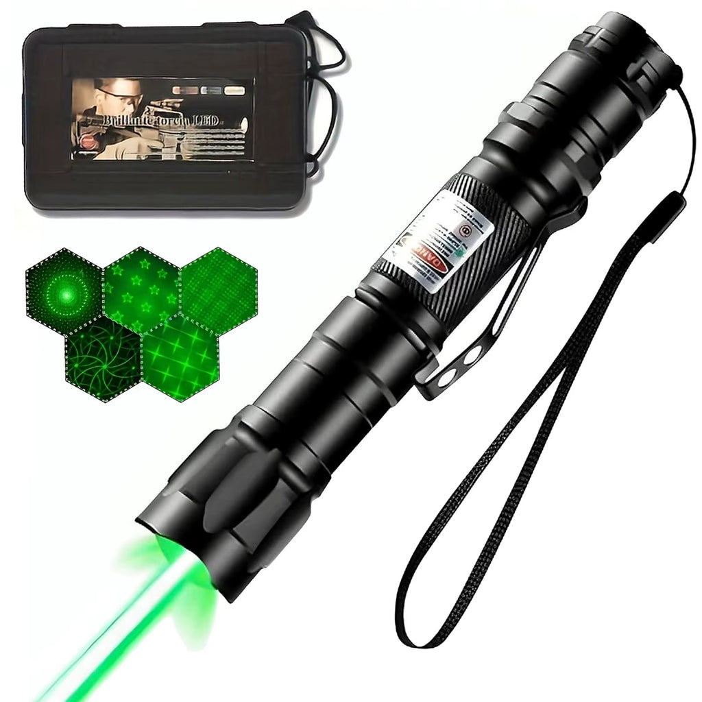 Green Laser Pointer, High Power Laser Pointer, Rechargeable Tactical Laser Pointer, Adjustable Focus